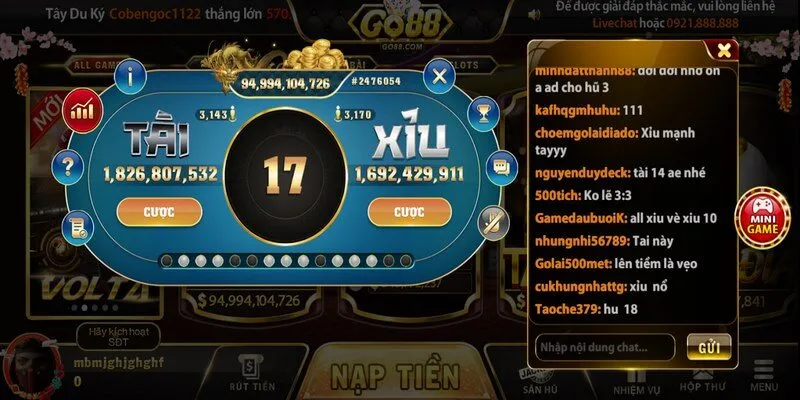 Cẩm nang tham gia tài xỉu Go88 thắng đậm