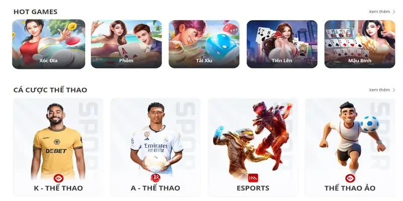 Sân chơi đa dạng sản phẩm